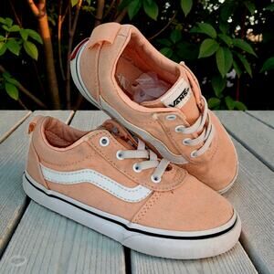 Vans Off the Wall Toddler Girls Pink Slip-on Sneakers - Size: 10